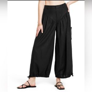 NWT Fe Noel Black Yoke High Waist Pants size 2